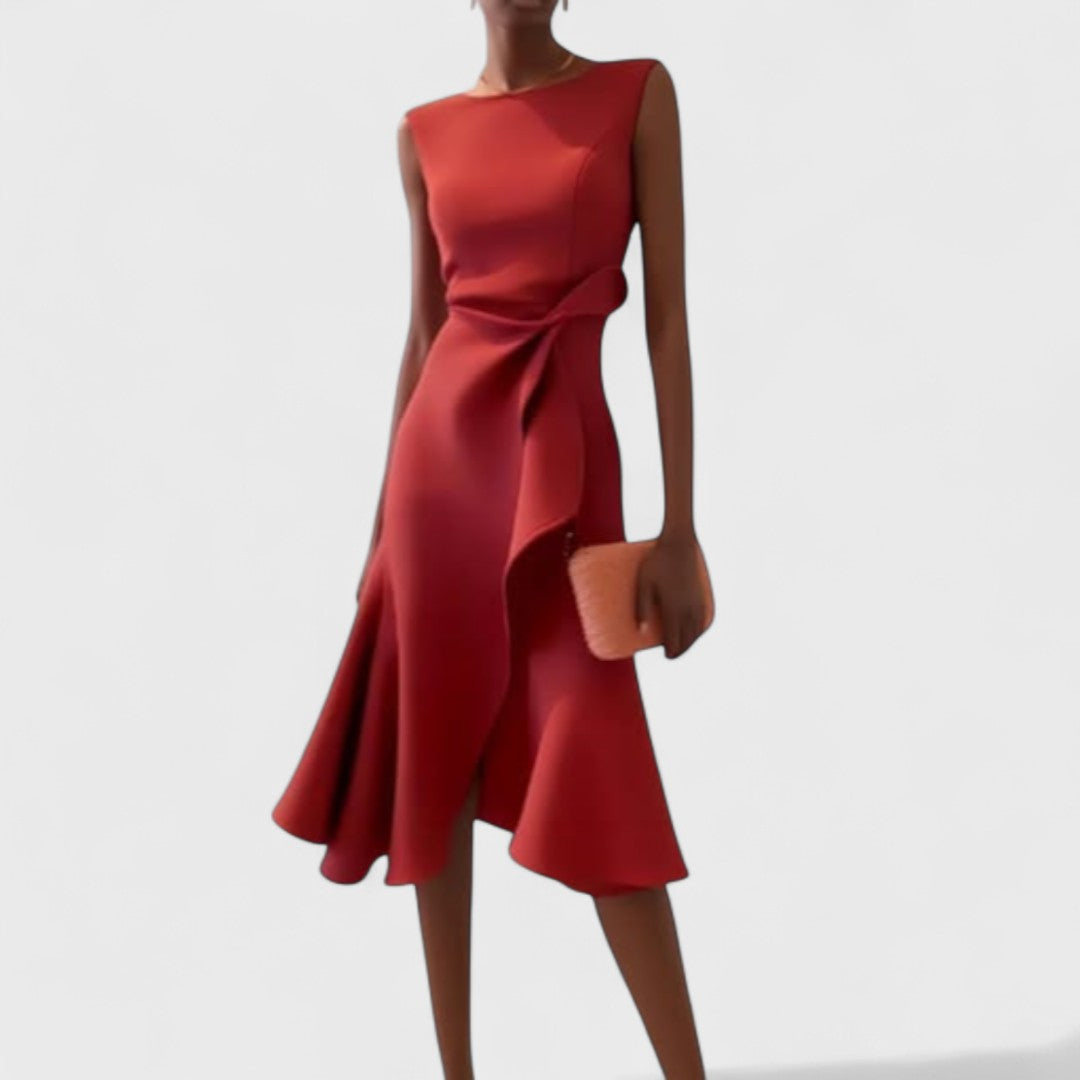 Gabriela | Asymetrické Šaty S Elegantními Sklady