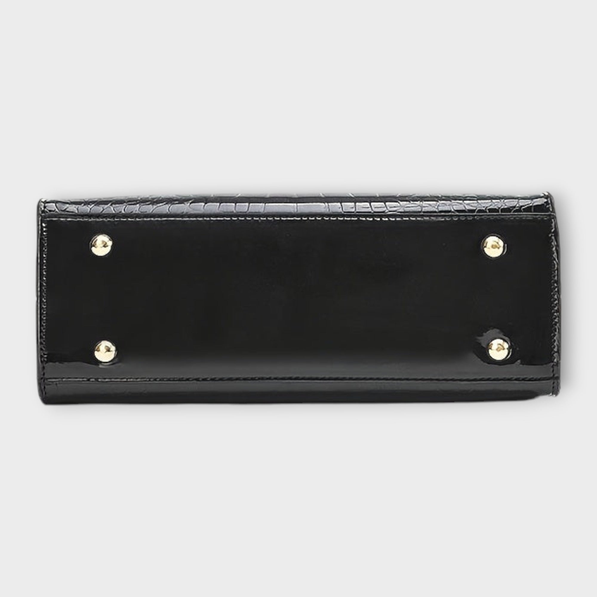 Olivia - Lesklá kabelka s krokodýlím vzorem