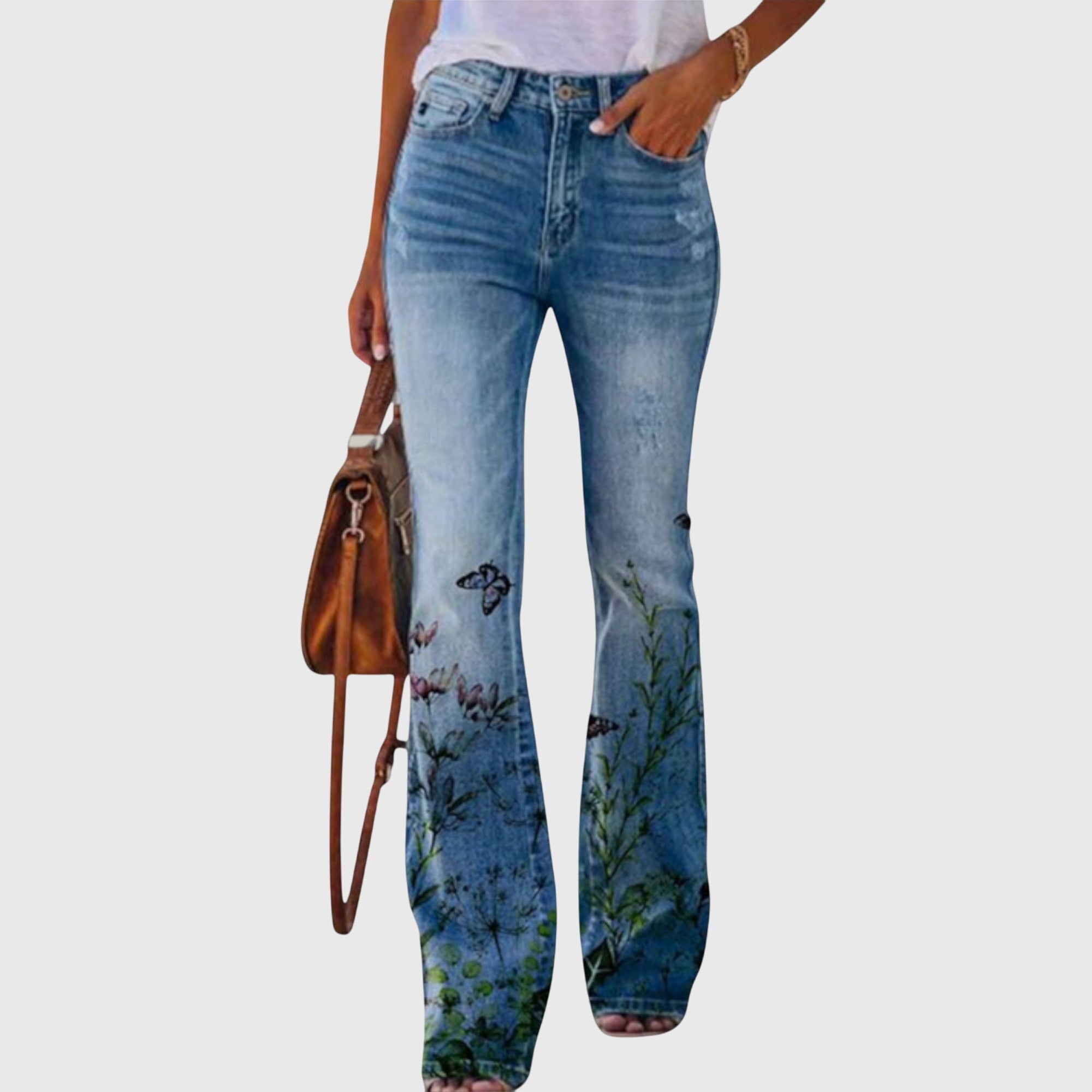 Kalhoty s květinami