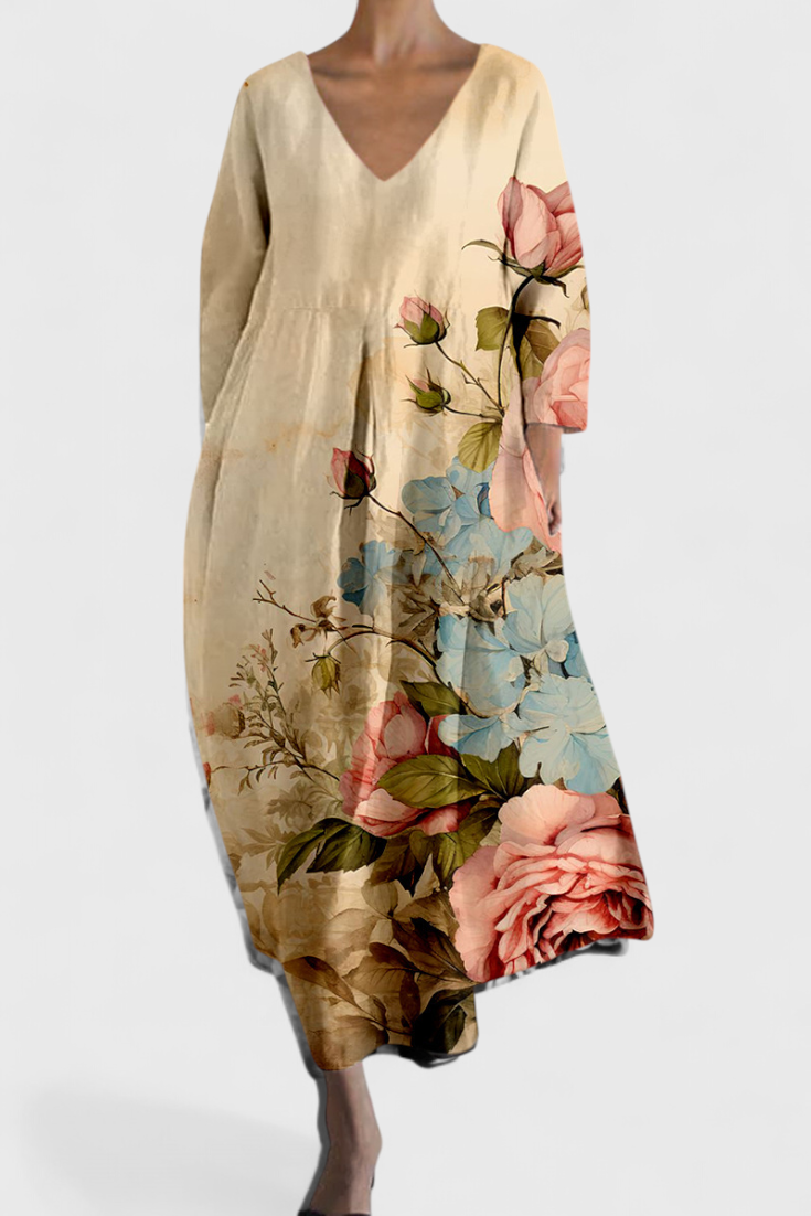 Isalinde | Pohodlné šaty s výstřihem do V