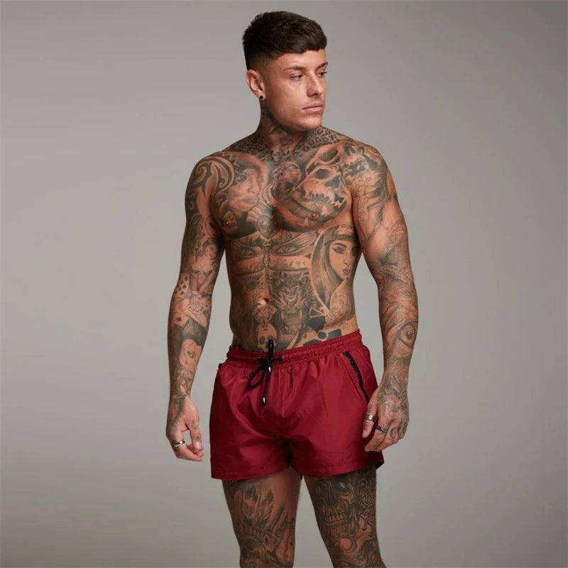 Plavkové šortky s kapsami na zip