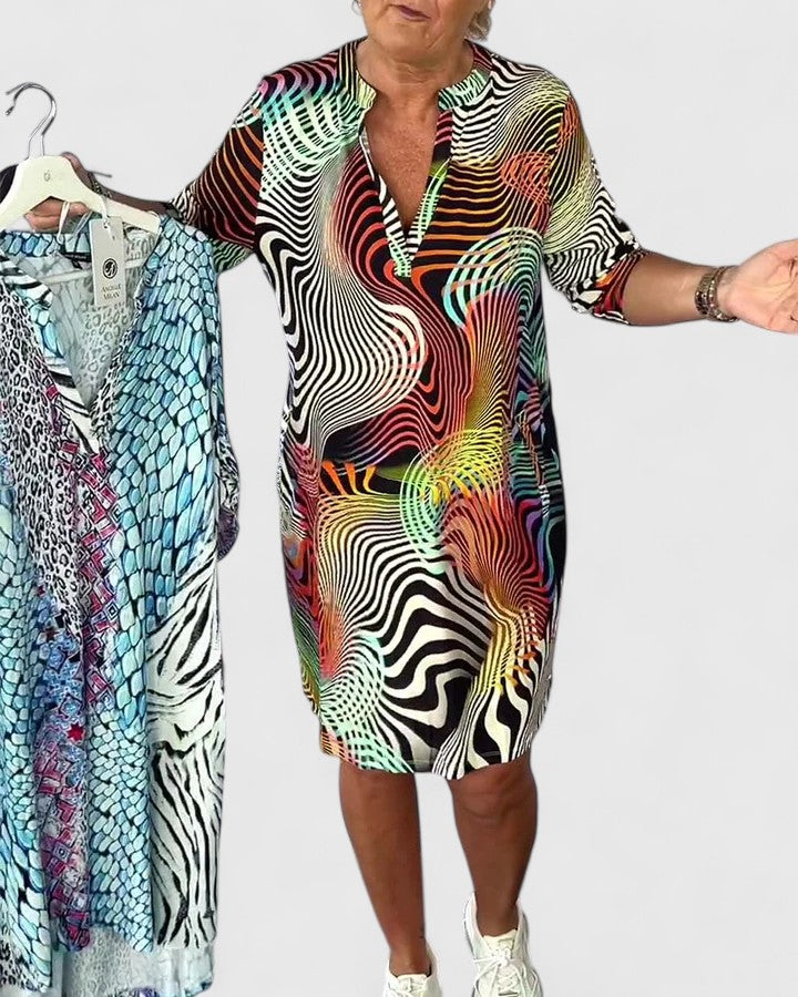 Helinae™ | Sofistikované šaty s V výstřihem