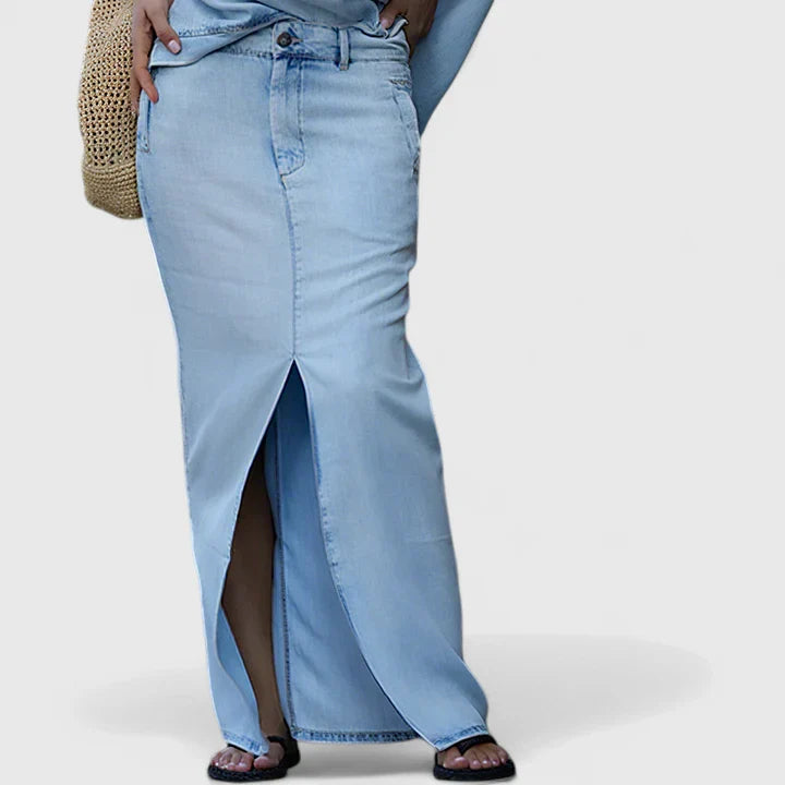 Milayne | Elegantní set s ramínky a maxi sukní